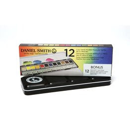 DANIEL SMITH Daniel Smith Watercolor Half Pan Sets - Metal Box, Set of 12 Colors