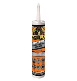 CLEARANCE Gorilla Heavy Duty Construction Adhesive, 9 ounce Cartridge, White