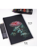 W.A. Portman WA Portman Black Paper Sketchbook A4 (8.3" x 11.7") – 60 Pages (30 Sheets) 140 GSM Acid-Free Black Book Marker Paper W.A. Portman WA Portman Black Paper Sketchbook A4 (8.3" x 11.7") – 60 Pages (30 Sheets) 140 GSM Acid-Free Black Book Marker Paper