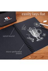 W.A. Portman WA Portman Black Paper Sketchbook A4 (8.3" x 11.7") – 60 Pages (30 Sheets) 140 GSM Acid-Free Black Book Marker Paper W.A. Portman WA Portman Black Paper Sketchbook A4 (8.3" x 11.7") – 60 Pages (30 Sheets) 140 GSM Acid-Free Black Book Marker Paper