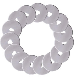 W.A. Portman WA Portman 15pc Rotary Cutter Blades 45mm – SKS-7 Steel Rotary Blades 45mm Refill for Fabric Cutting, Quilting and Sewing