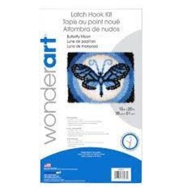 CLEARANCE Wonderart Butterfly Moon Latch Hook Kit  15" x 20"
