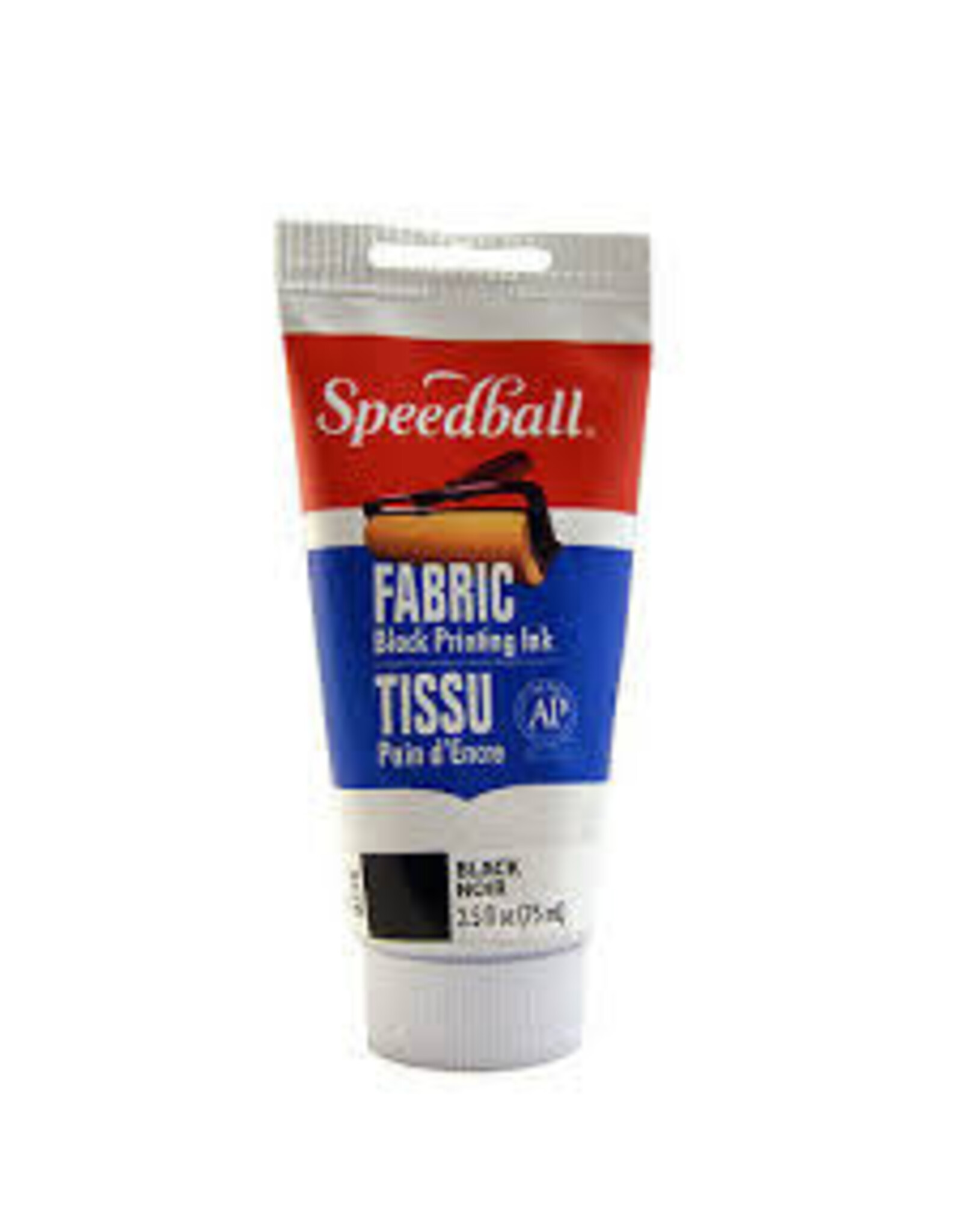 SPEEDBALL ART PRODUCTS Speedball Fabric Block Printing Ink, Black, 2.5 oz