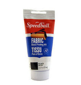 SPEEDBALL ART PRODUCTS Speedball Fabric Block Printing Ink, Black, 2.5 oz