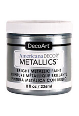 CLEARANCE  DecoArt Americana Decor Metallics, Silver 8oz