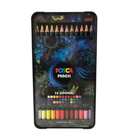 CLEARANCE Uni POSCA Colored Pencil, Set of 36