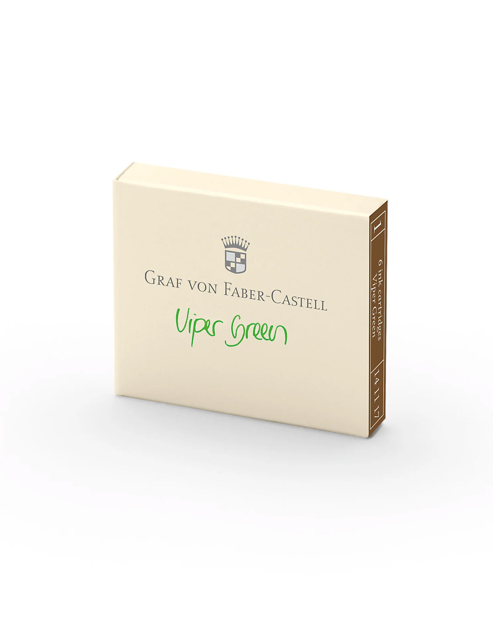 FABER-CASTELL CLEARANCE Faber-Castell Ink Cartridge Set of 6, Viper Green