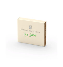 FABER-CASTELL CLEARANCE Faber-Castell Ink Cartridge Set of 6, Viper Green