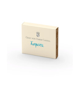 FABER-CASTELL CLEARANCE Faber-Castell Ink Cartridge Set of 6, Turquoise