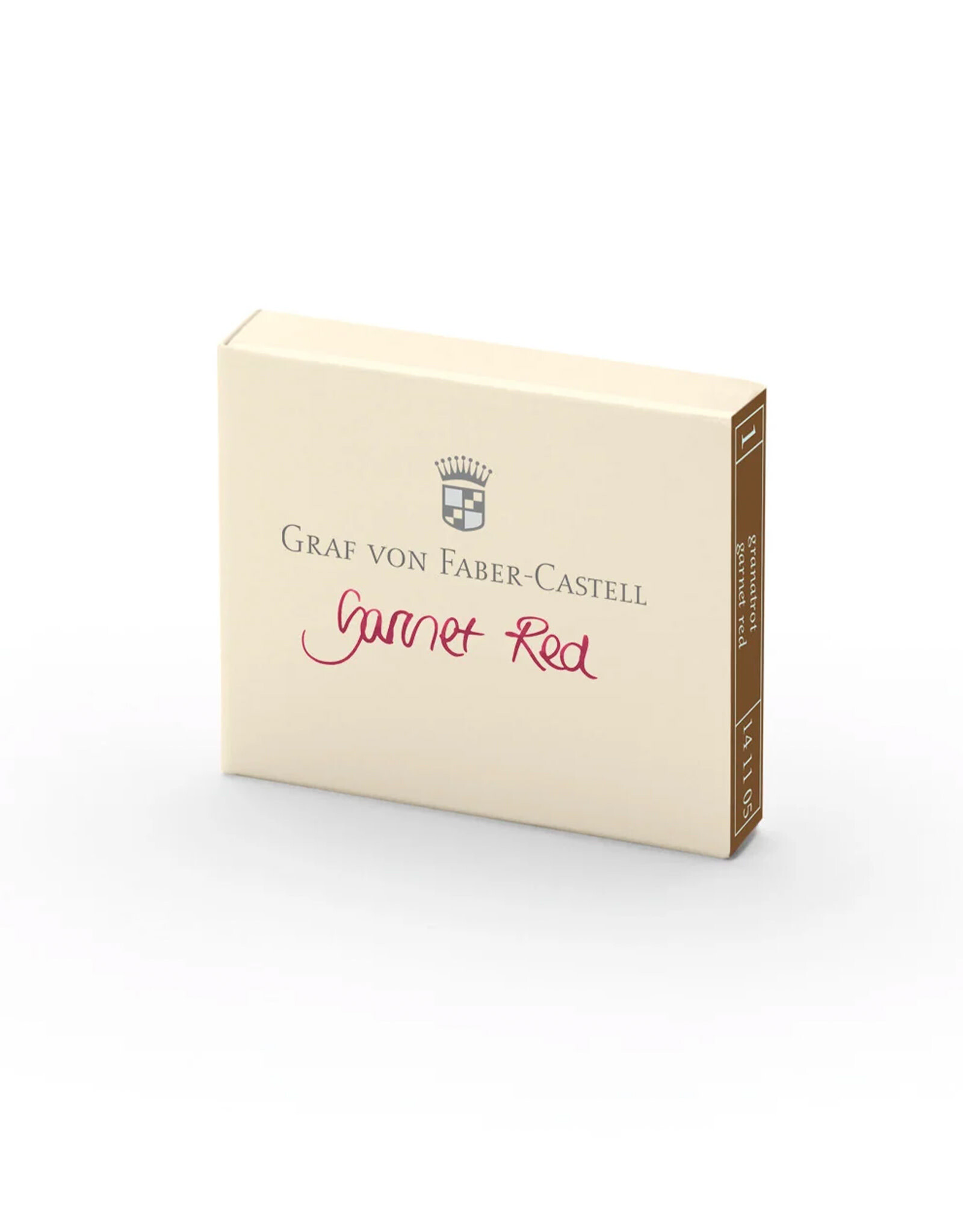 CLEARANCE Faber-Castell Ink Cartridge Set of 6, Garnet Red