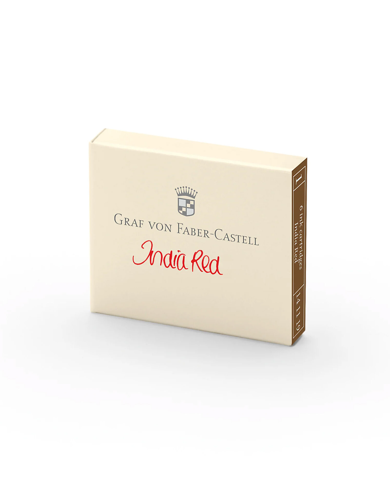 FABER-CASTELL Faber-Castell Ink Cartridge Set of 6, India Red