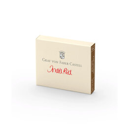 FABER-CASTELL CLEARANCE Faber-Castell Ink Cartridge Set of 6, India Red