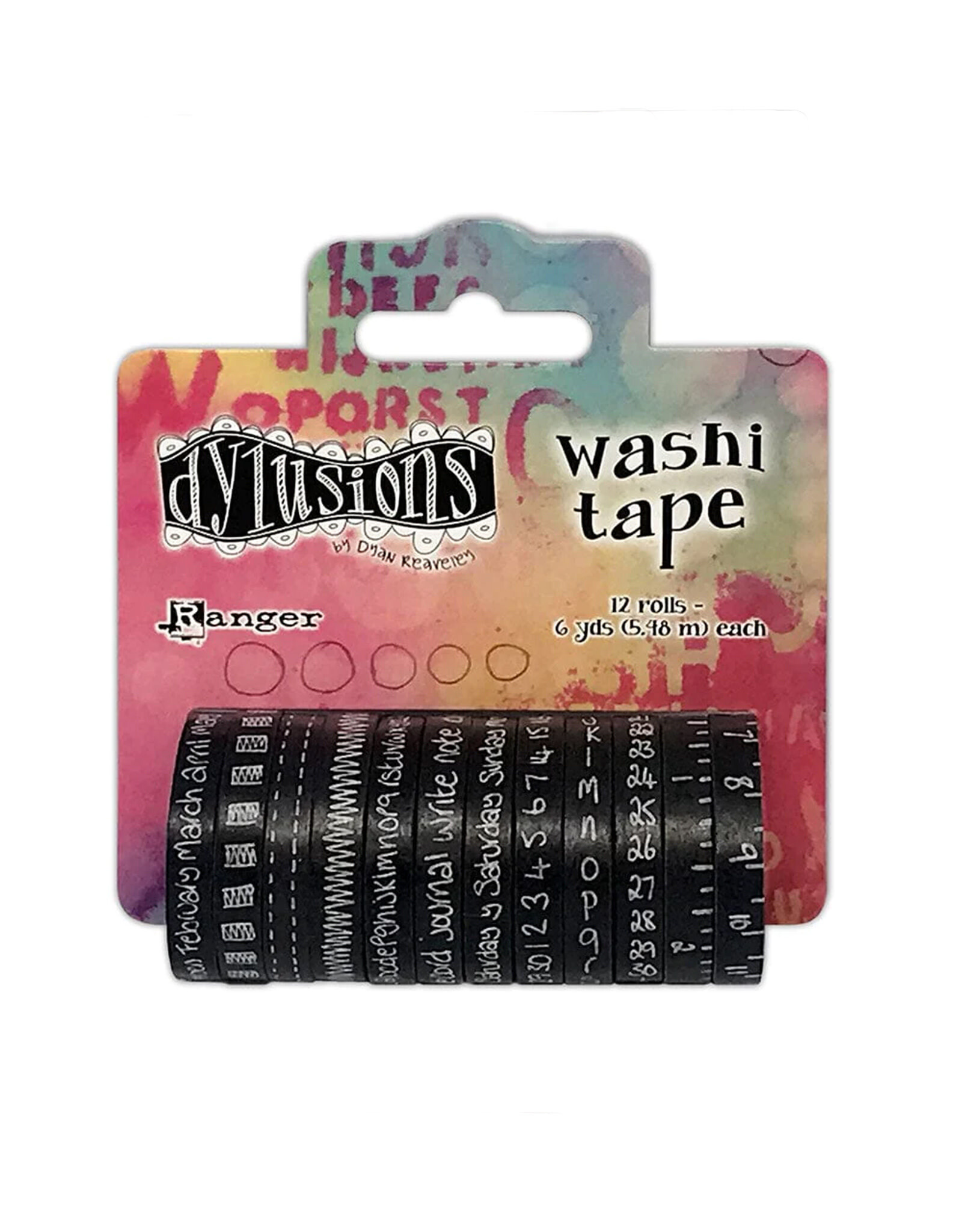 Ranger Ink Dylusions 1/4" Washi Black