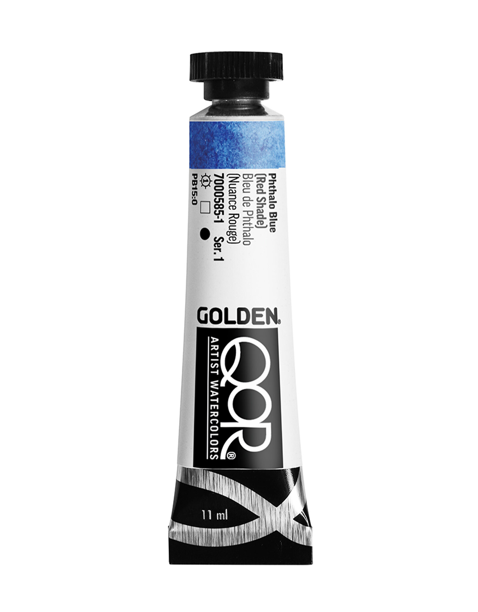 Golden QoR Modern Watercolor, Phthalo Blue (Red Shade) 11ml