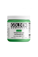 Golden Golden Heavy Body Acrylic Paint, Permanent Green Light, 8oz