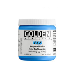 Golden Golden Heavy Body Acrylic Paint, Manganese Blue Hue, 8oz