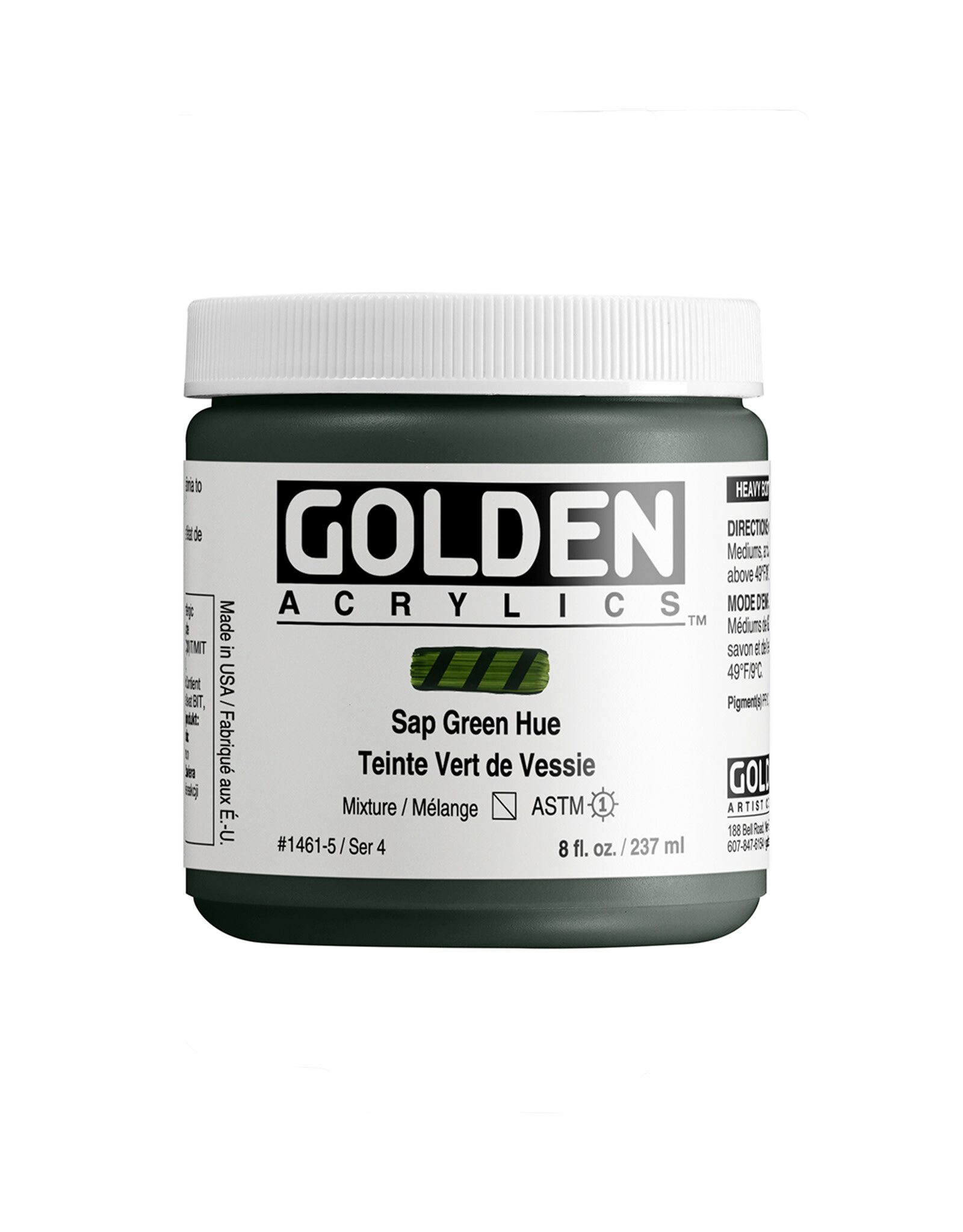 Golden Golden Heavy Body Acrylic Paint, Sap Green Hue, 8oz