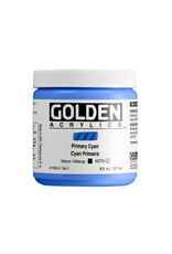 Golden Golden Heavy Body Acrylic Paint, Primary Cyan, 8oz