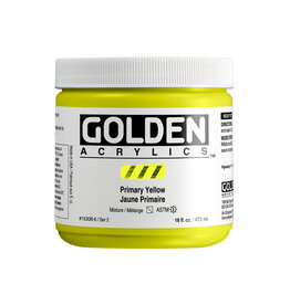 Golden Golden Heavy Body Acrylic Paint, Primary Yellow, 16oz