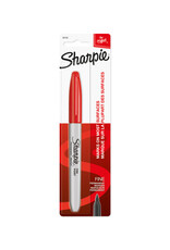 Sharpie Markers, Red, Fine, Carded