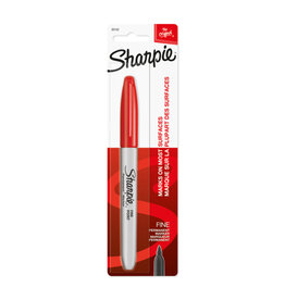 Sharpie Markers, Red, Fine, Carded