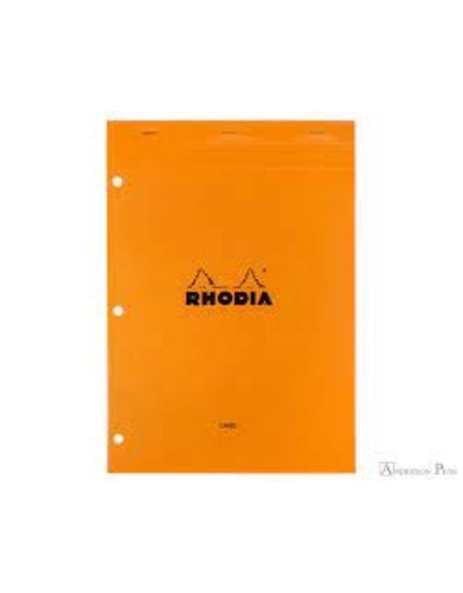 CLEARANCE Rhodia Staplebound Notepad, Lined w/ margin 80 sheets, 8 1/4 x 11 3/4, Orange