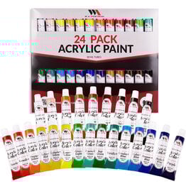 W.A. Portman WA Portman 24 Colors Acrylic Paint Sets - Lightfast 12ml Acrylic Paint Tubes Set