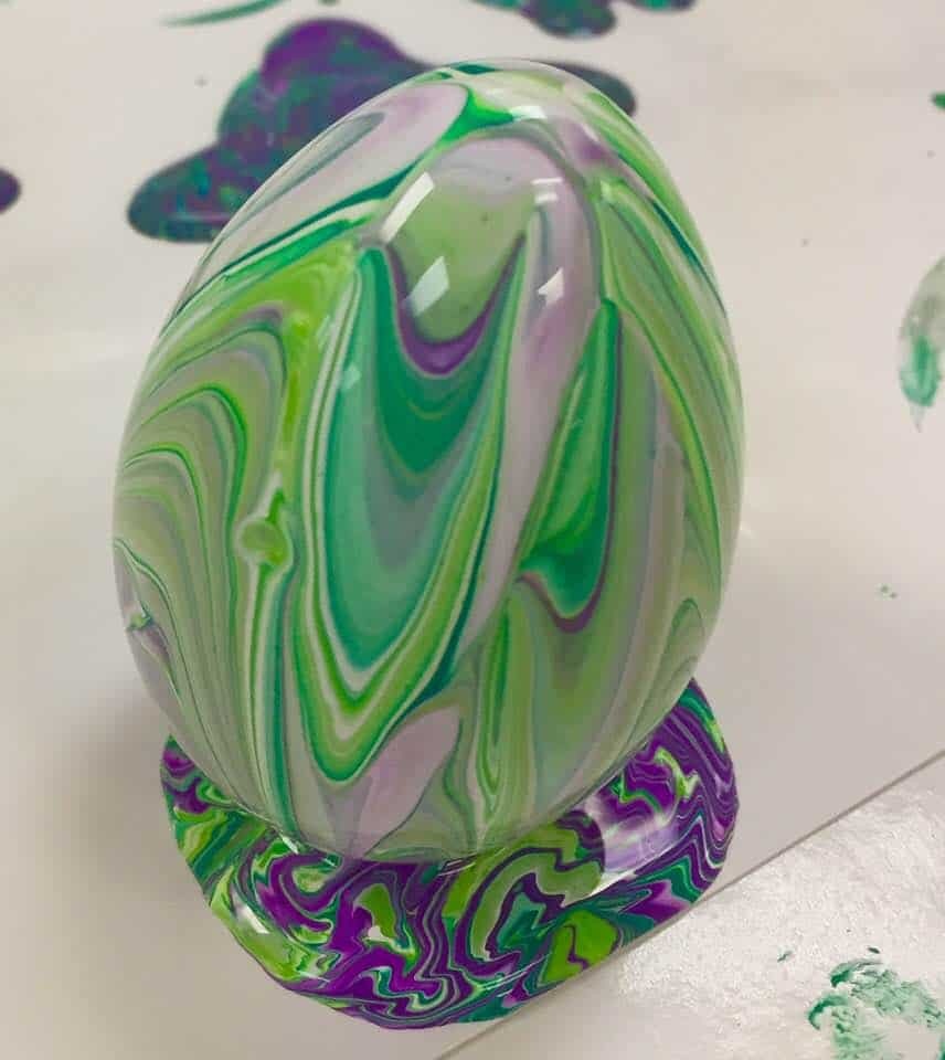 Acrylic Pouring for... Easter Eggs? YES! 