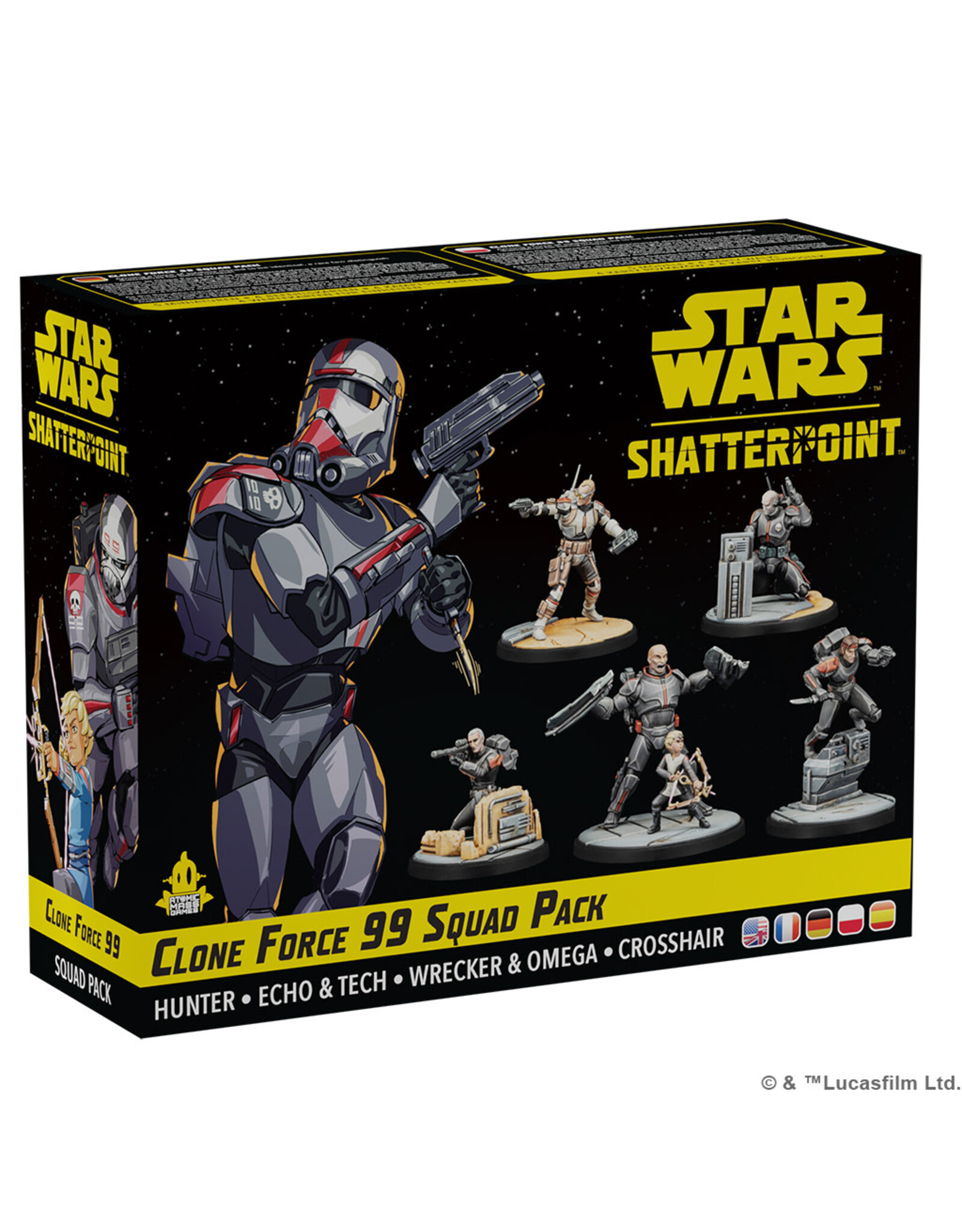 Star Wars Shatterpoint Star Wars Shatterpoint  Clone Force 99 Squad Pack