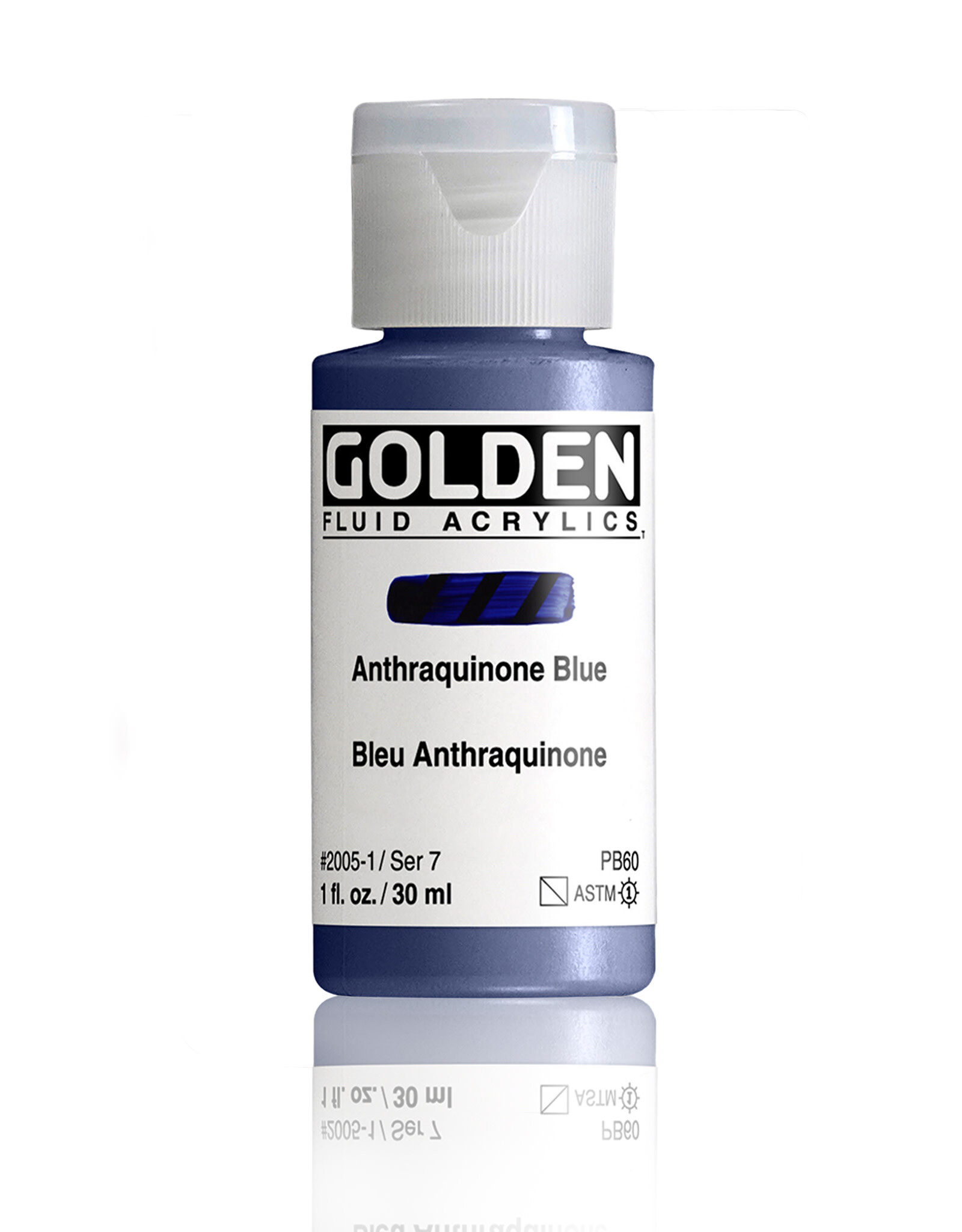 Golden Golden Fluid Acrylics, Anthraquinone Blue 1oz Cylinder