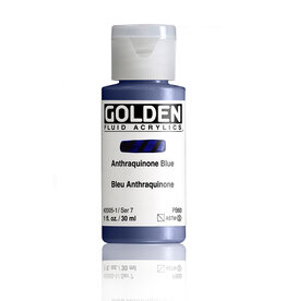 Golden Golden Fluid Acrylics, Anthraquinone Blue 1oz Cylinder