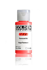 Golden Golden Fluid Acrylics, Fluorescent Red 1oz Cylinder