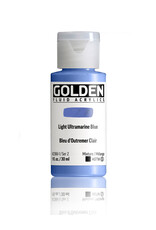 Golden Golden Fluid Acrylics, Light Ultramarine Blue 1oz Cylinder