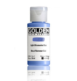 Golden Golden Fluid Acrylics, Light Ultramarine Blue 1oz Cylinder