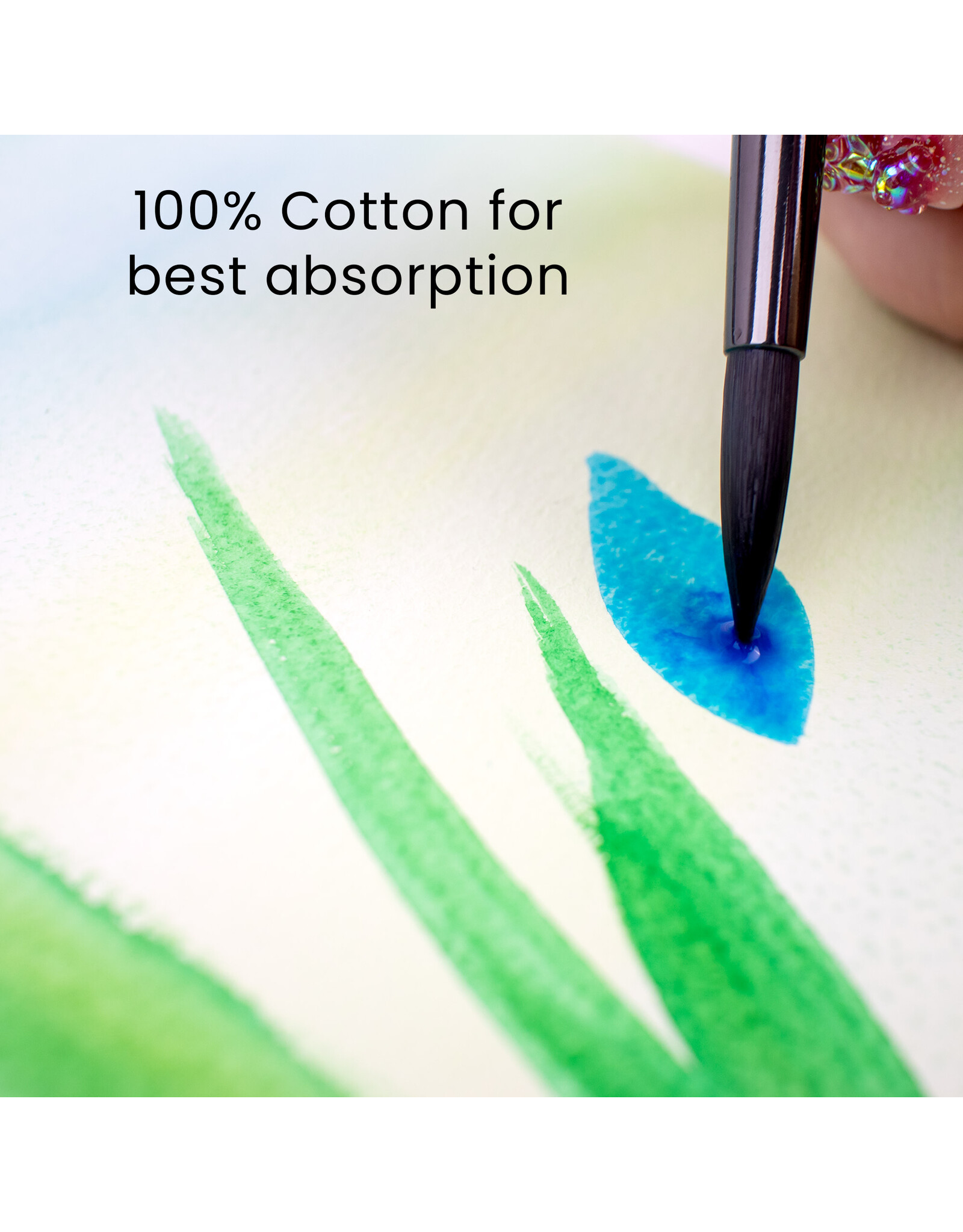 W.A. Portman WA Portman Cold Press Watercolor Paper Block A4 (11.3" x 8.3") – Acid-Free 300GSM/140LB 100% Cotton Watercolor Paper with Waterproof Cover