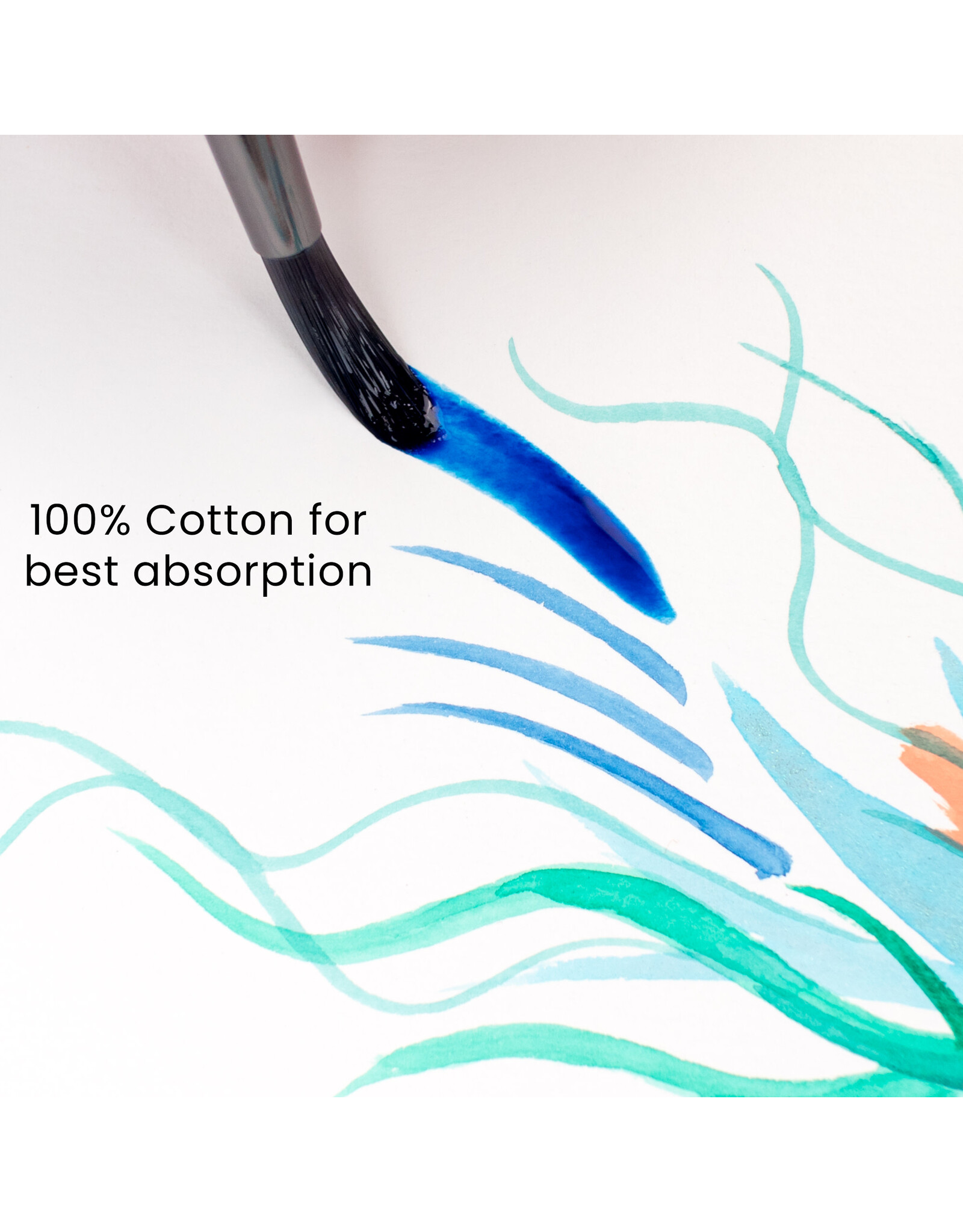 W.A. Portman WA Portman Hot Press Watercolor Paper Block A4 (11.3" x 8.3") – Acid-Free 300GSM/140LB 100% Cotton Watercolor Paper with Waterproof Cover