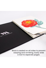W.A. Portman WA Portman Hot Press Watercolor Paper Block A4 (11.3" x 8.3") – Acid-Free 300GSM/140LB 100% Cotton Watercolor Paper with Waterproof Cover