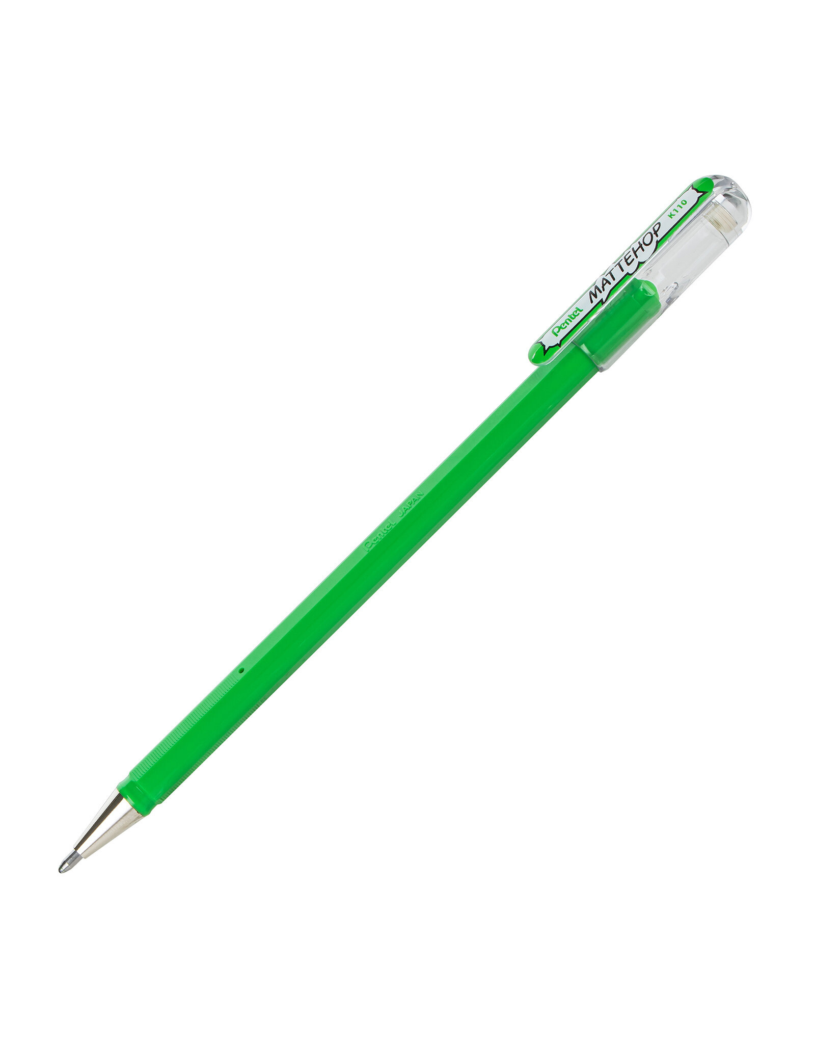 Pentel Mattehop Gel Pen, Green Ink