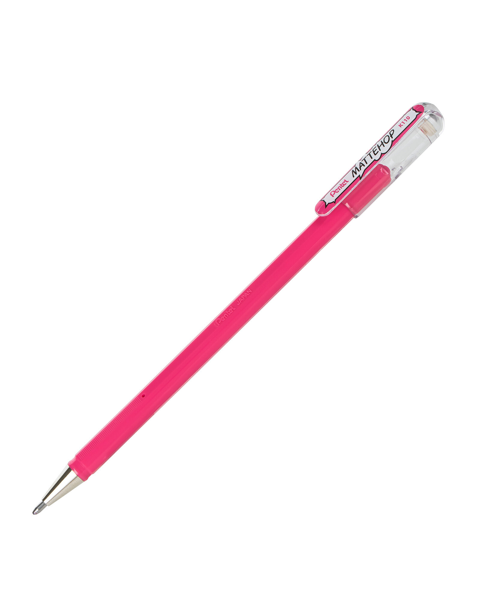 Pentel Mattehop Gel Pen, Pink Ink