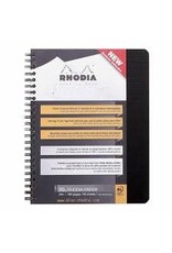 CLEARANCE Rhodia Rhodiactive Meeting paper Book 90g paper, Lined 80 sheets, 6 1/2 x 8 1/4, Black