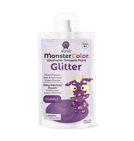 Abroli LLC Monster Color Washable Glitter Tempera, 5oz Purple