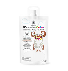 Abroli LLC Monster Color Washable Tempera, 5oz White