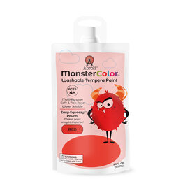 Abroli LLC Monster Color Washable Tempera, 5oz Red