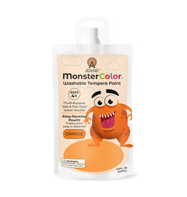 Abroli LLC Monster Color Washable Tempera, 5oz Orange