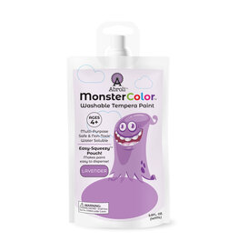 Abroli LLC Monster Color Washable Tempera, 5oz Lavender