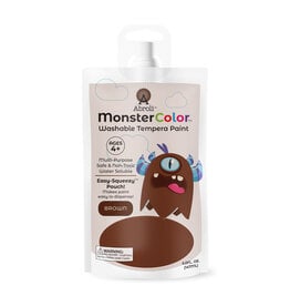 Abroli LLC Monster Color Washable Tempera, 5oz Brown