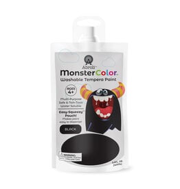 Abroli LLC Monster Color Washable Tempera, 5oz Black
