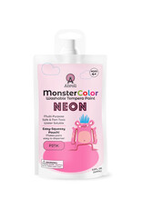 Abroli LLC Monster Color Washable Neon Tempera, 5oz Pink