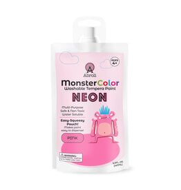 Abroli LLC Monster Color Washable Neon Tempera, 5oz Pink