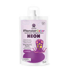 Abroli LLC Monster Color Washable Neon Tempera, 5oz Purple